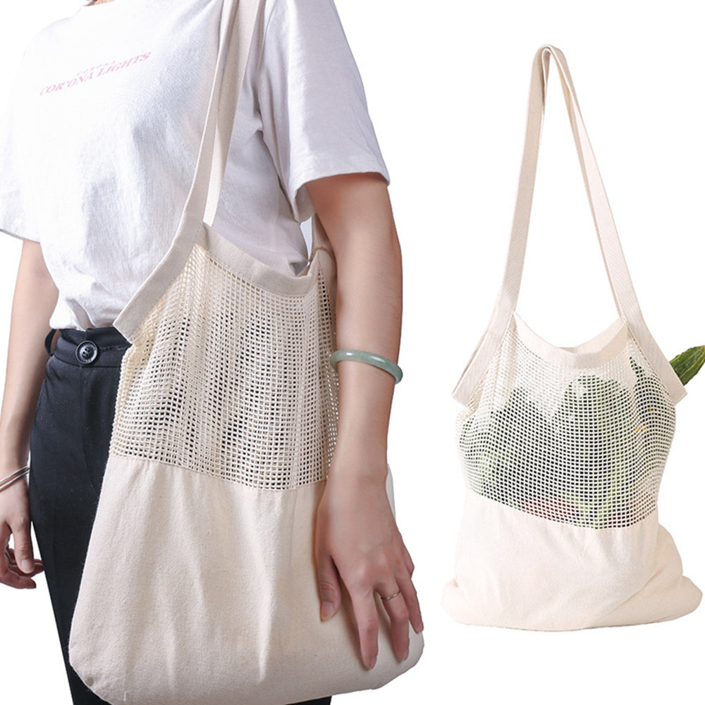 Bolsa de compras de lona de algodón ecológica