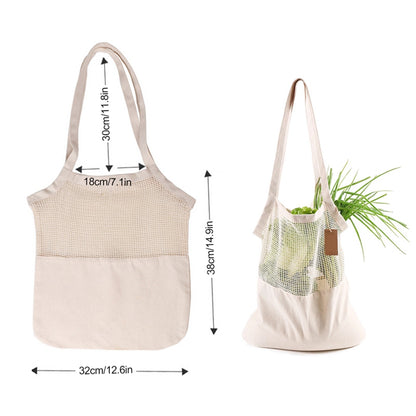 Bolsa de compras de lona de algodón ecológica