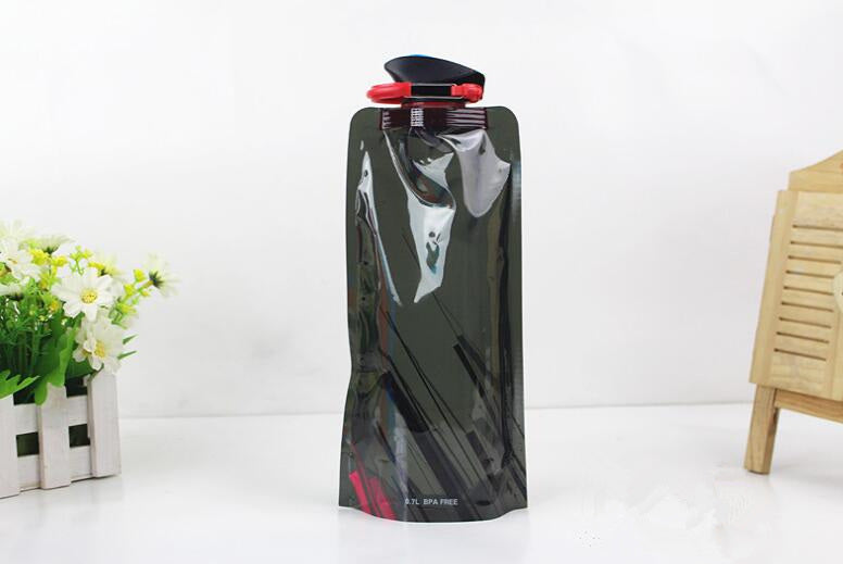Botella de agua plegable para actividades al aire libre