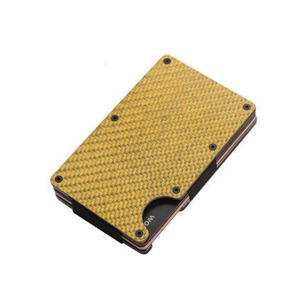 Billetera premium de Fibra de carbono Antirrobo con bloqueo RFID