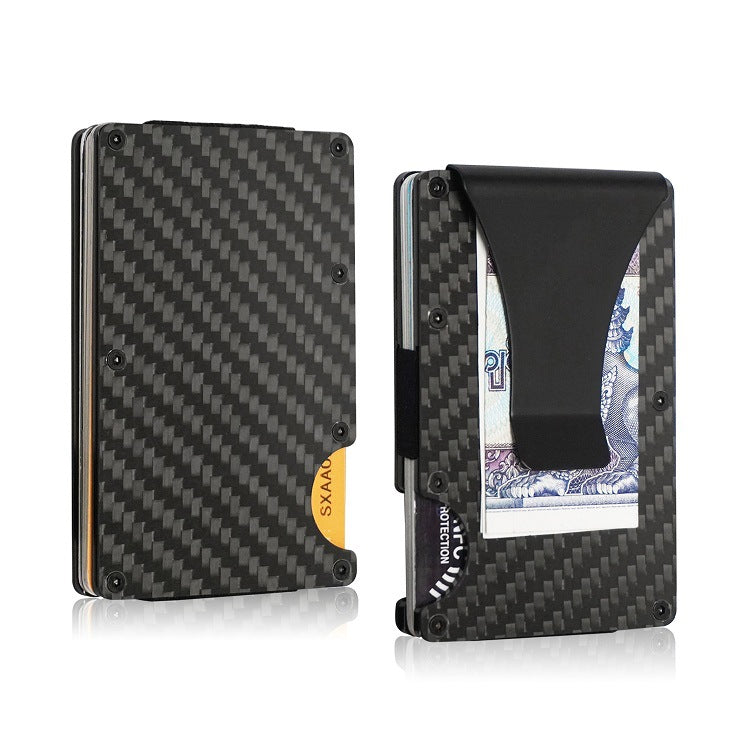 Billetera premium de Fibra de carbono Antirrobo con bloqueo RFID