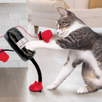 Saco de boxeo portátil para gatos