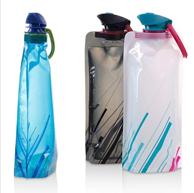 Botella de agua plegable para actividades al aire libre