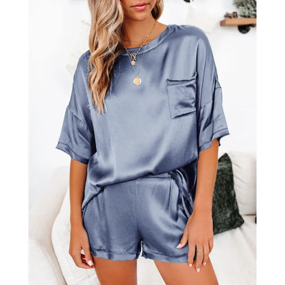 Conjunto de pijama exclusiva de seda para mujer