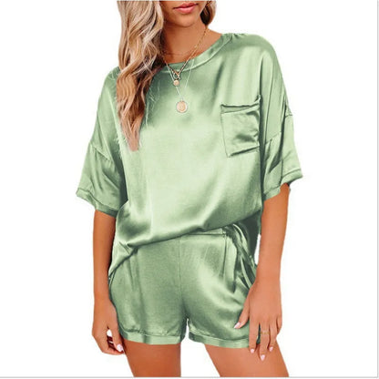 Conjunto de pijama exclusiva de seda para mujer