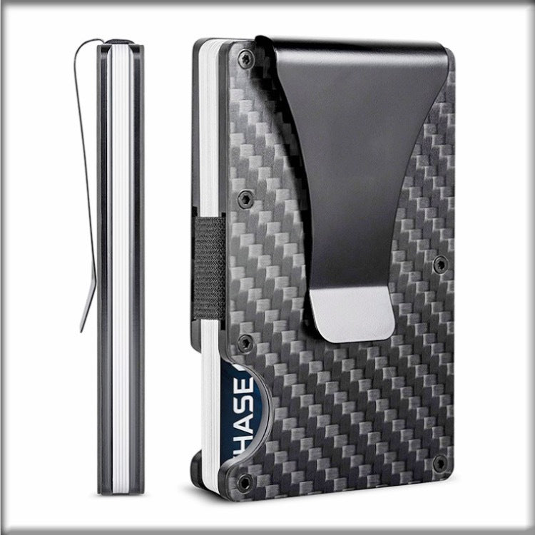 Billetera premium de Fibra de carbono Antirrobo con bloqueo RFID