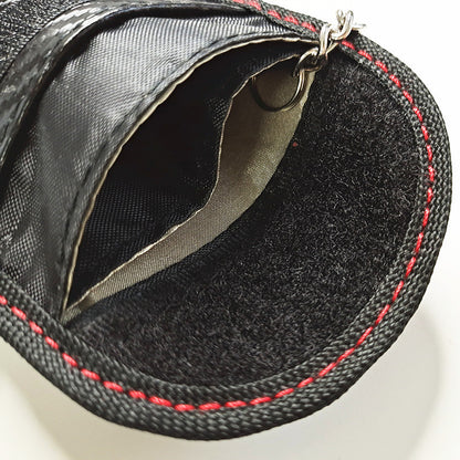 Funda premium de fibra de carbono para llave de coche con protección antirrobo RFID